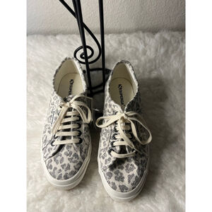 NWT Superga Women's 2631 Stripe Platform Jacquard Animalier Sneaker Size 40/US 9
